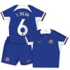 Officiële Voetbalshirt + Korte Broek Chelsea T. Silva 6 Thuis 2023-24 - Kids